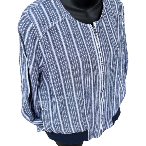 🌸4/30🌸 Like New Joe Fresh Lightweight Cropped Bomber Jacket - Picture 4 of 13